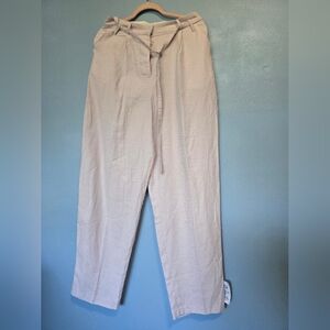 Topshop Belted Womens Pants Blush Pink Size 8 New